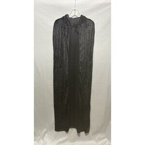 Unbranded Unisex One Size Hooded Black Cape Theater Gothic Festival